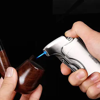 

HONEST Torch Turbo Pipe Lighter Jet Butane Tobacco Cigar Lighters Gas Cigarette 1300 C Spray Gun Windproof Multifunction Lighter