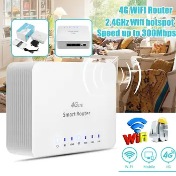 

4G LTE CPE Mobile Router Unlocked 300Mbps Wifi Routers with LAN Port Support SIM card Portable Wireless Router WiFi Router