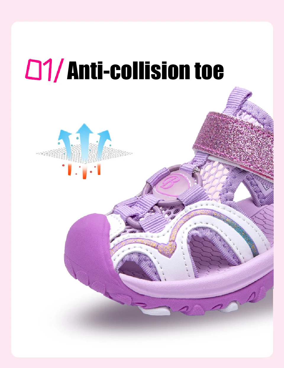 children's sandals Summer Sandals for Girls Kids Beach Shoes Children Brand Fashion Anti-Slip Sports Sandals Boys Unisex Closed Toe Comfortable child shoes girl