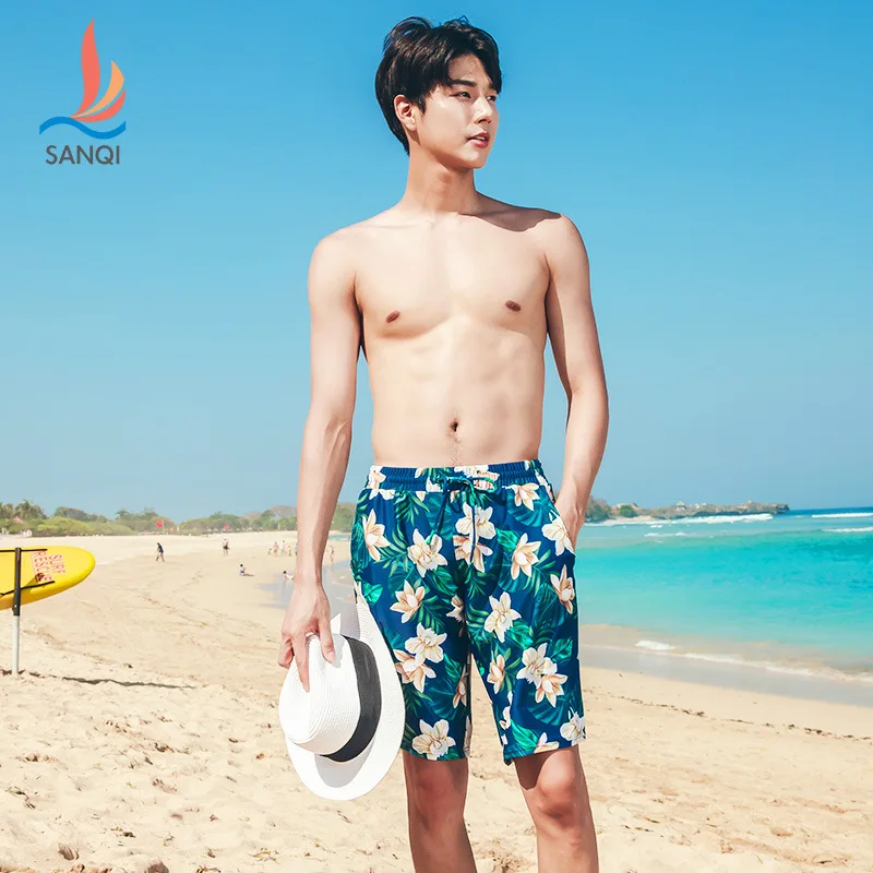 

Manufacturers Direct Selling Sanqi Swimming Trunks Casual Large Size Seaside Holiday Beach Shorts Short Boxer Hot Springs MEN'S