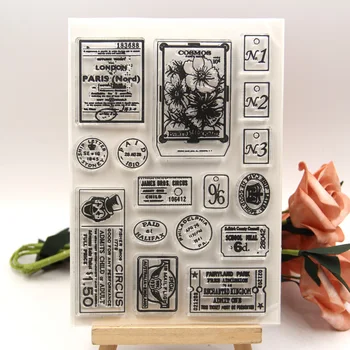 

Vintage label Clear Stamps Scrapbook Paper Craft Clear stamp scrapbooking