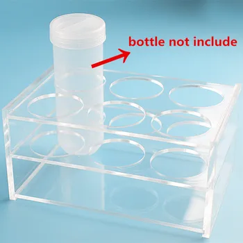 

1pc Clear Plastic 3 Layers 6 Holes Holder Rack for 100ML Centrifuge Tube