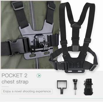 

DJI Osmo Pocket 2 Camera Chest Band Strap Multi-function Expansion Adapter Mount Backpack Clamp Belt Handheld Gimbal Accessories