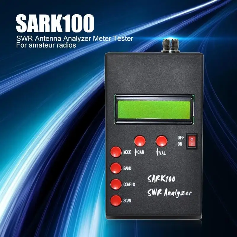 

Hot Sale Durable SARK100 ANT SWR Shortwave SWR Antenna Analyzer Meter Tester Frequency Meter For Frequency Radio Hobbists