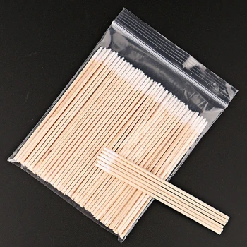 

300pcs Cosmetic Buds Health Care Cotton Swab Mini Disposable Soft Eyelash Extension Tools Makeup Permanent Wood Sticks