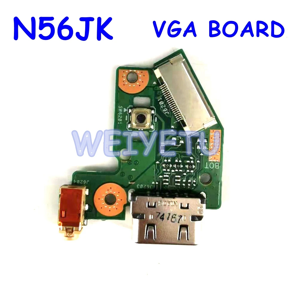 Кнопка питания N56JK для ASUS N56 N56V N56VJ N56VM N56VB N56JZ N56JN N56J N56JR кнопка на плате плата IO VGA