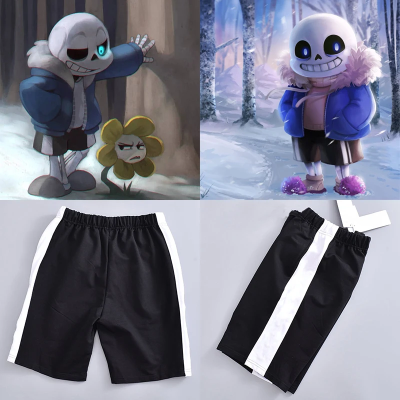 Undertale Sans Косплей толстовки латексная маска классные скелетоны синее пальто