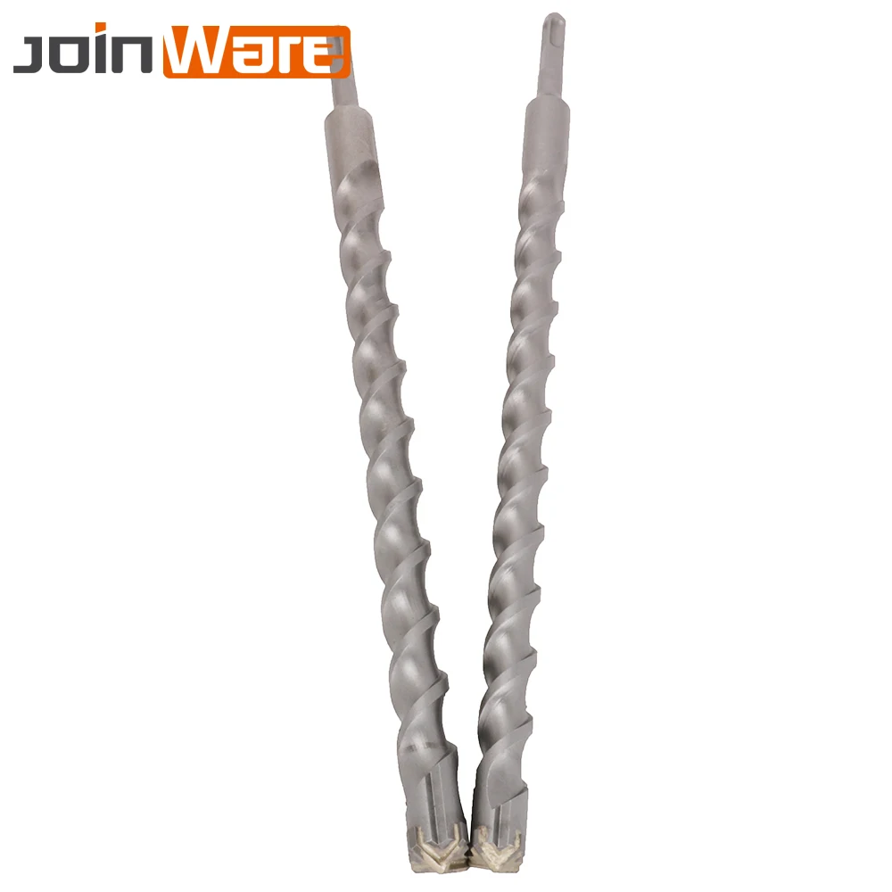 

450mm Electric Hammer Drill Bits 25/28mm Cross Type Tungsten Steel Flat Shank for Masonry Concrete Rock Stone 1Pc