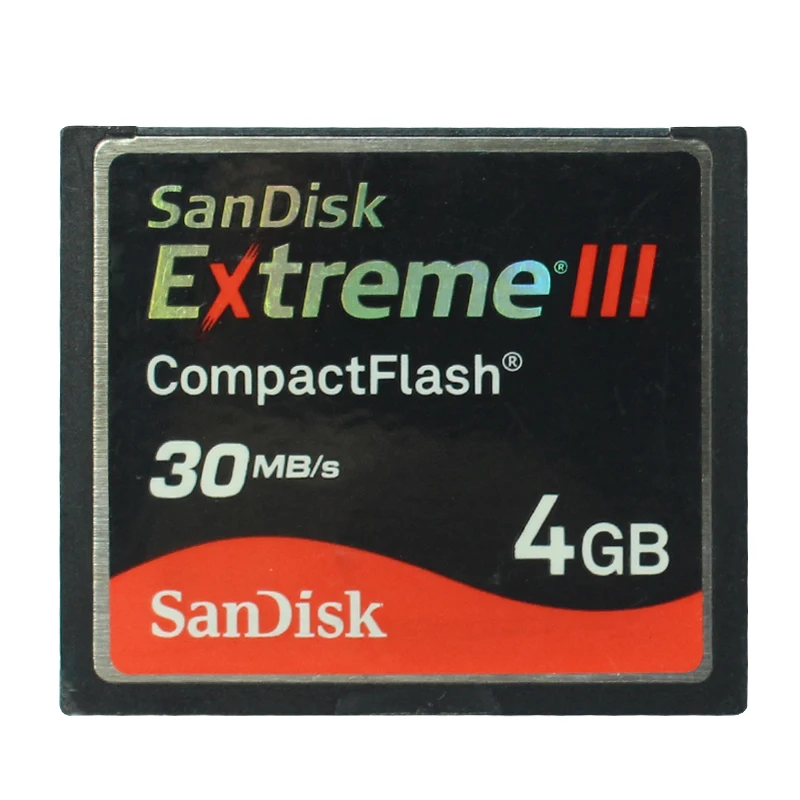 Карта памяти sandisk Extreme III 4 Гб CompactFlash 30 МБ/с./с 2 Гб Ultra II 15 МБ/с./с CF