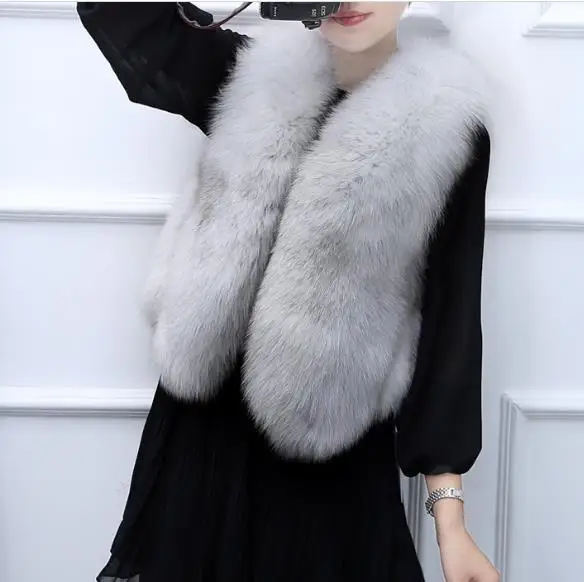 Chaqueta mujer 2019 зимние женские шубы из искусственного меха жилет пушистый куртка плюс