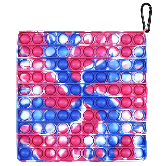 Pop Fidget Reliver Stress Toy Rainbow Push Bubble Antistress Toys Adults & Children Sensory Toys to Relieve Autism Free Shipping 20X20 CM