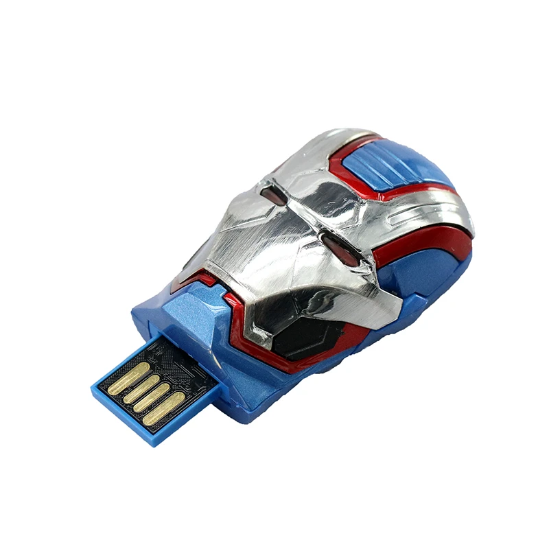 Большая емкость USB Железный человек pendrive 4 ГБ 8 16 пластиковая ручка привода 32 Гб 64