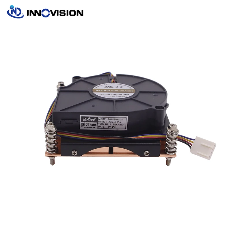 Dissipador de Calor Ativo com Ventilador de Alta Velocidade 1u Cpu Cooler Novo Lga1200 Lga1150 1151 1155 1156 1200 - Imagem 2