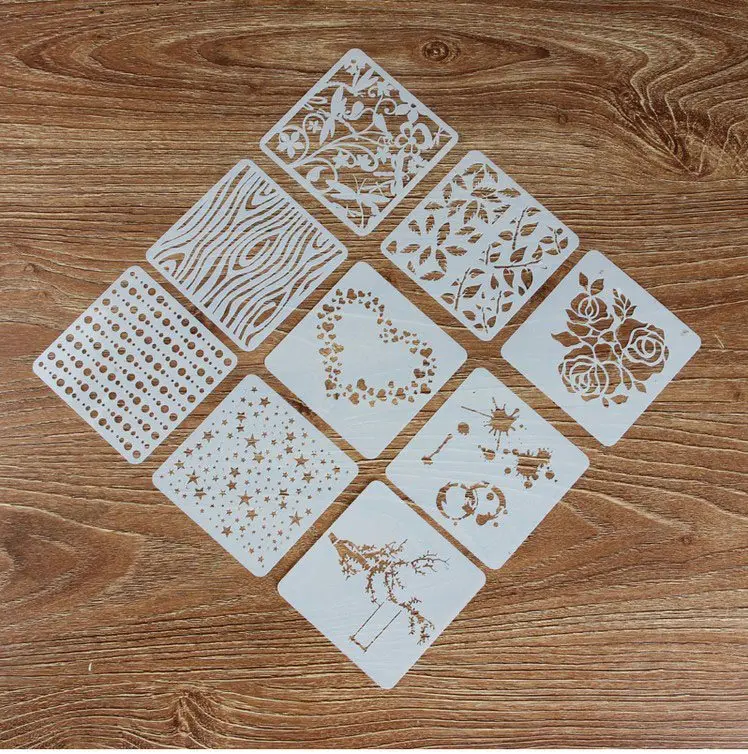 Theme Lace Handmade Diy Personalized Painting Drawing Hollow Template Spray Version Of The Shadow Paint Learning Unisex
