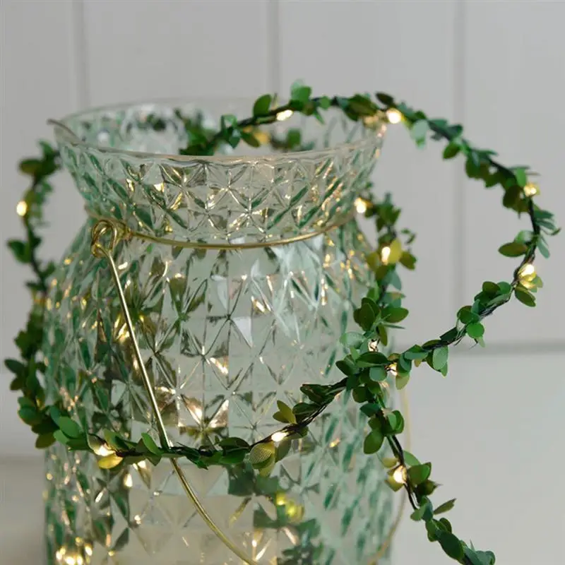 

Artificial LED Leaves String Light Leaves Decor Starry Light Party Fairy Light Wedding Party Decoration for Home Bar