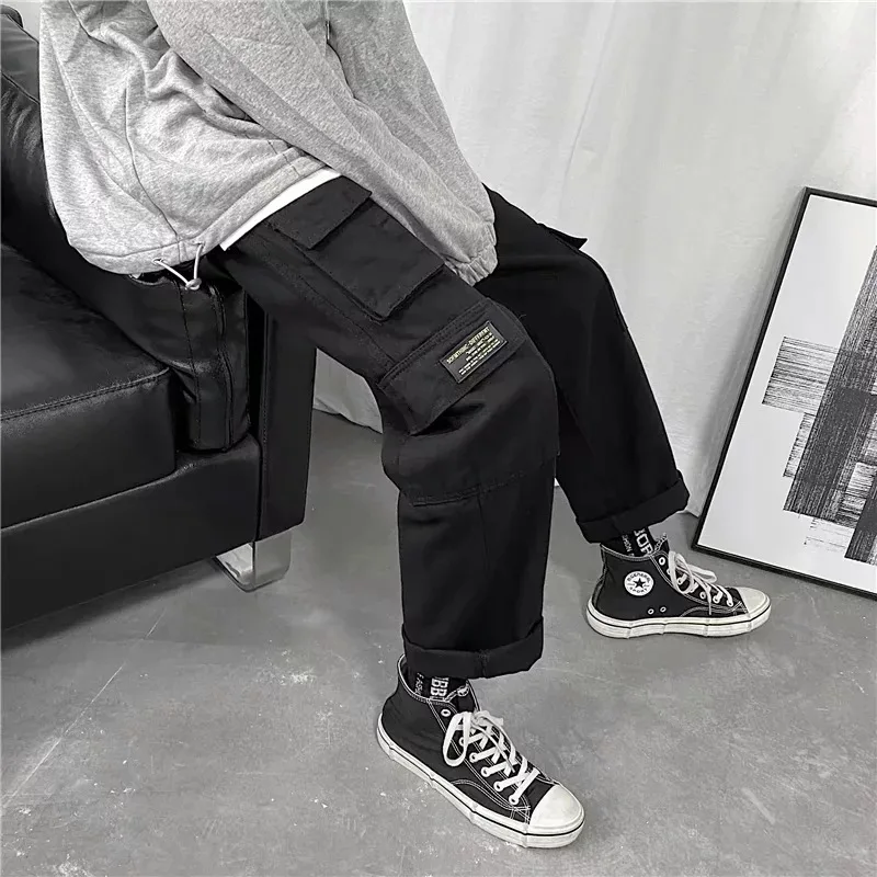

Popular Brand Loose-Fit BOY'S Pants Spring And Autumn INS Trend Korean-style Students Casual Pants Versatile Harem Straight-Cut