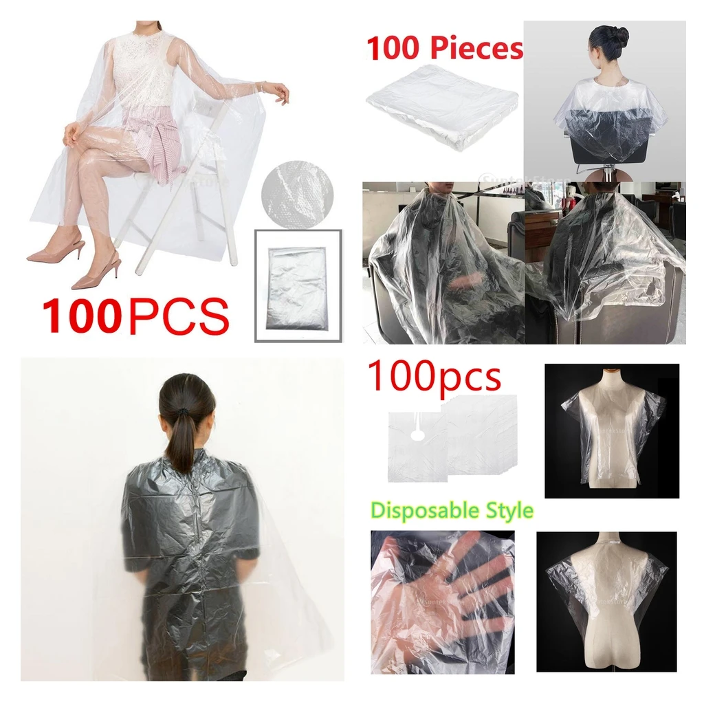 300X Disposable Hairdressing Capes Barber Home Salon Perm Apron Cloth Bib