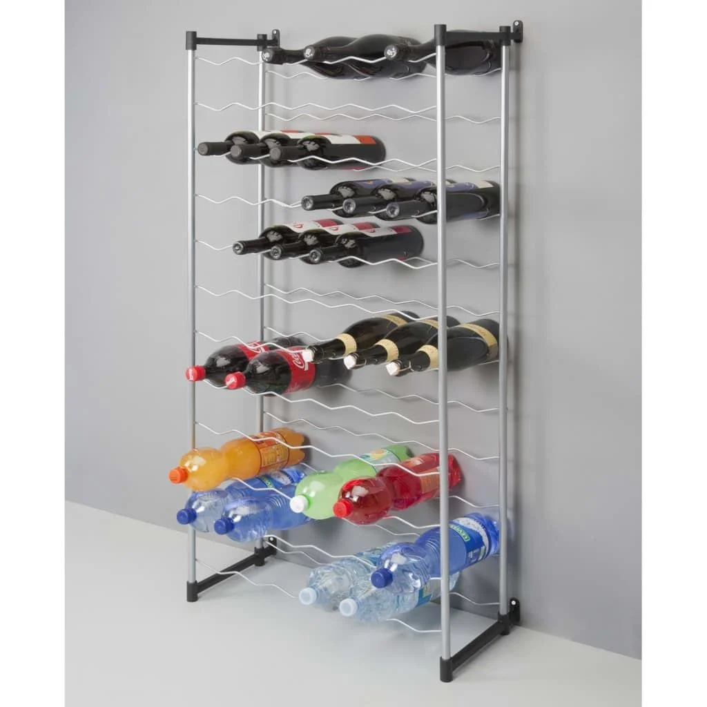 Gray Metaltex 383772 Bardolino 72Bottle Wine Rack Bar & Wine Tools