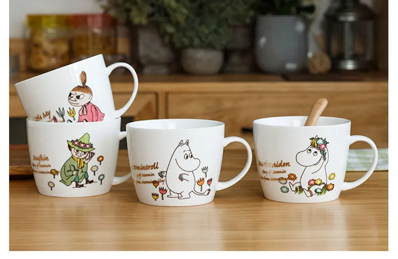 Креативная мультяшная керамическая кружка Moomin кружка домашняя кружка большой емкости керамическая чашка скандинавские милые парные чашки для питья