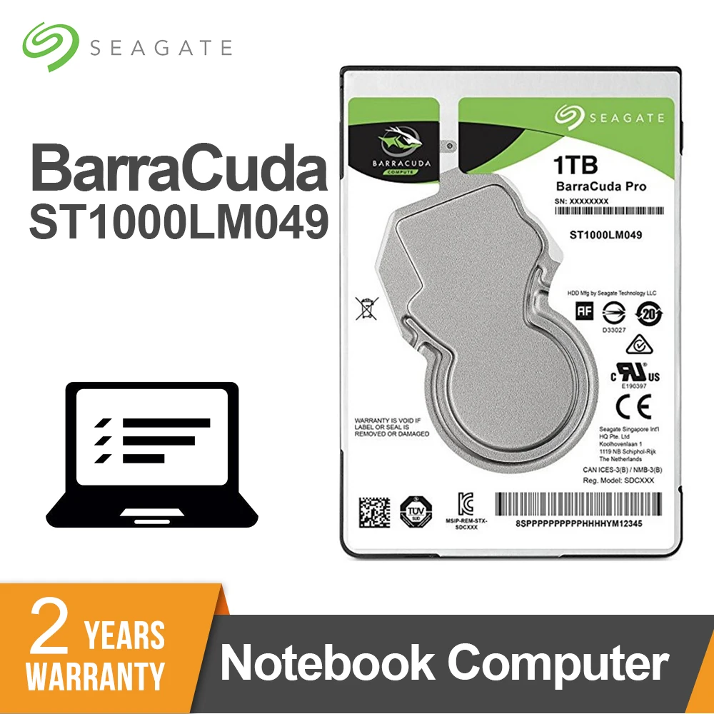 Внутренний жесткий диск Seagate для ноутбука ST1000LM049 1 ТБ 2 5 дюйма SATA 6 7200 Мб кэш памяти 7