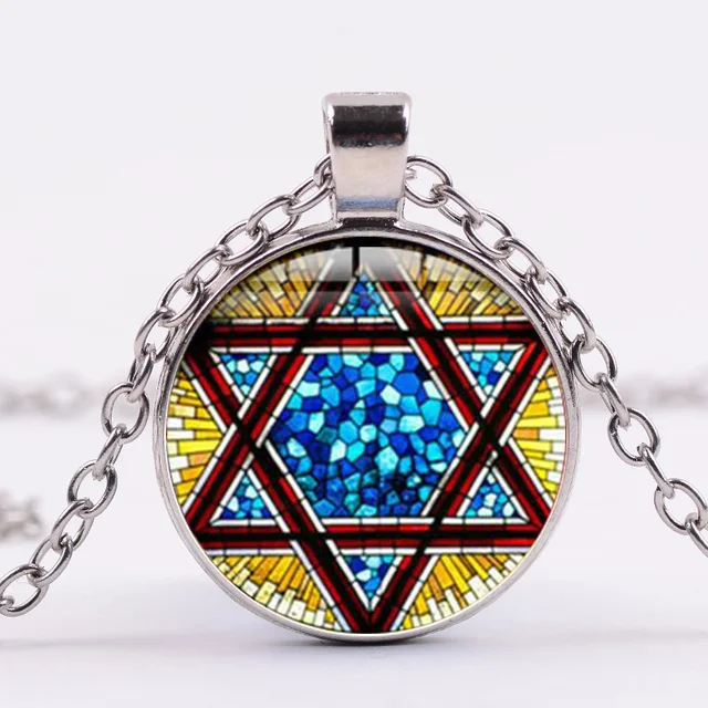STAR OF DAVID Schild Anhänger Halskette jüdischen Amulett Anhänger Charme