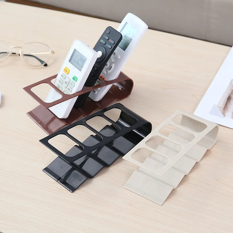 

Four-frame Remote Control Plastic Storage Racks Creative Livingroom Bedside Table Air Conditioner TV Remote Control Glasses Rack