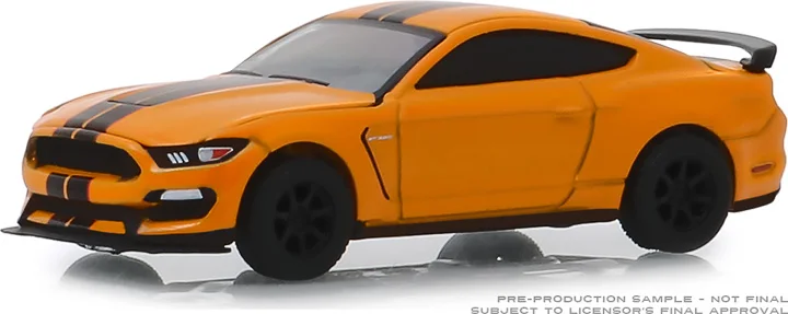 Зеленый светильник 1: 64 Ford Mustang Shelby GT350R бутик сплава автомобиля игрушки для детей Модель оригинальная коробка