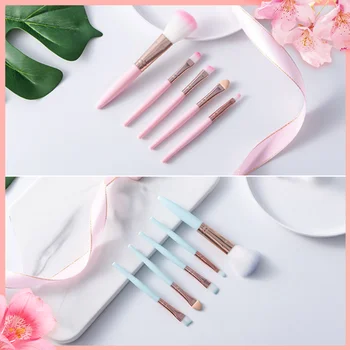 

5/1 PC Pro Makeup Brushes Kit Eye Shadow Eyeliner Eyelash Eyebrow Blush Powder Brushes Women Cosmetic Makeup Tools TSLM1