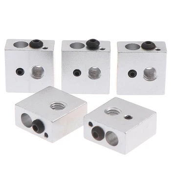 

5pcs MK7/MK8 Aluminium Heater Block For Print Head Hot End Heating Block