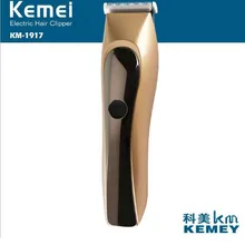 Kemei, электрический триммер для волос, KM-1917, беспроводной, подходит для всех возрастов, электрическая машинка для стрижки волос, триммер для бороды, перезаряжаемый