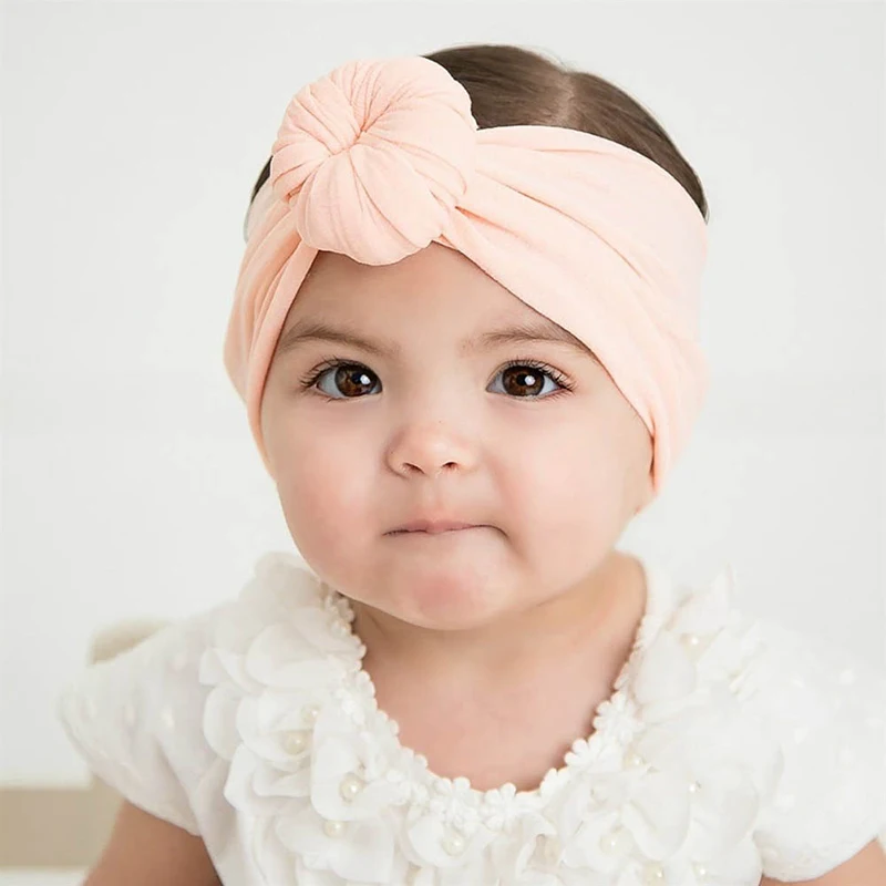 

Baby Headband Newborn Girl Headbands Infant Turban Toddler Hair Accessories Nylon Cotton Headwrap Hair Band Cute Soft 2020