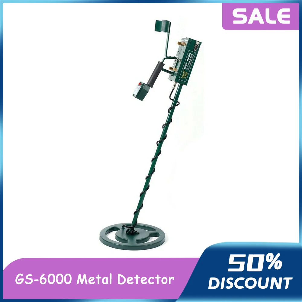 GS-6000 Underground Metal Detector Treasure Hunter w/Headphone Max Depth 8.5m 