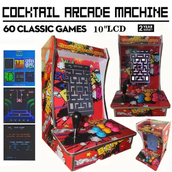 

60 In 1 Classical games PCB/Long shaft led joystick/Mini vertical type arcade machine for 10.4'' inch LCD Mini table top machine