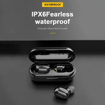 

TWS Bluetooth 5.0 Earphones Charging Box Wireless Headphone Stereo Sports WaterproofIPX6 Earbuds Headsets With Microphone