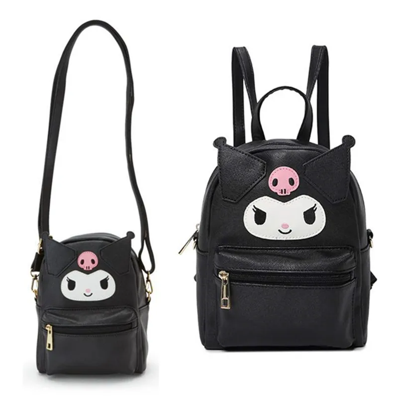 Симпатичная кожаная сумка мессенджер My Melody Cinnamoroll Kuromi через плечо маленькая для