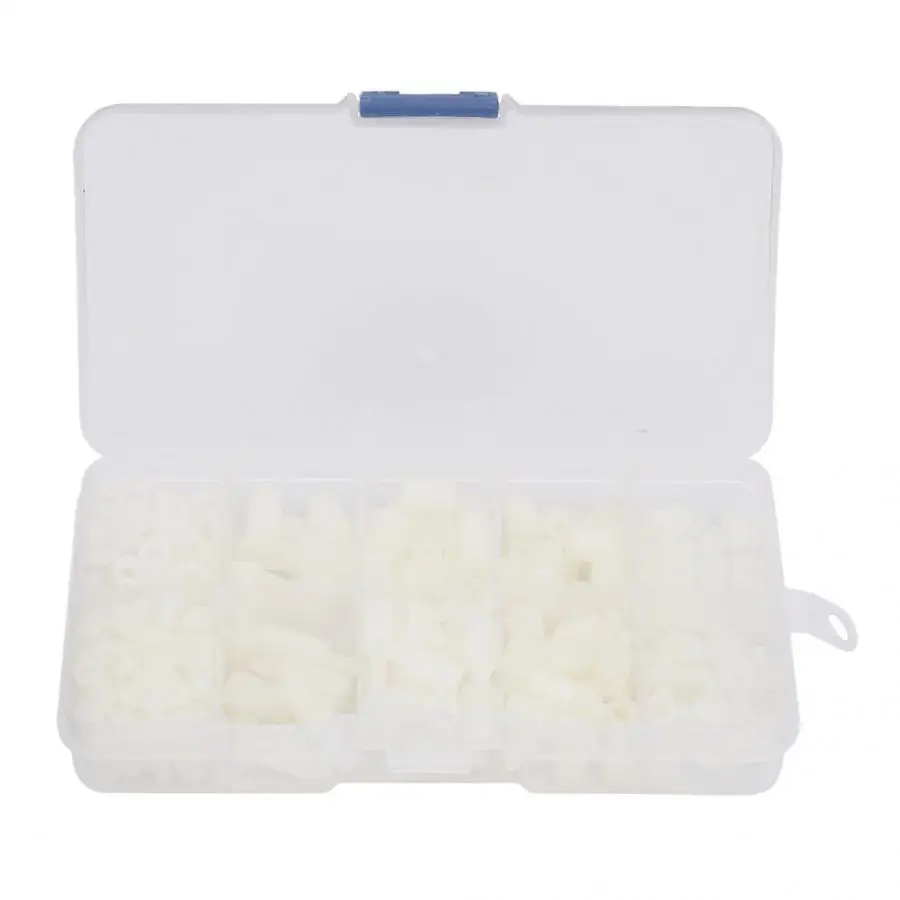

Wood Screw And Nut 300Pcs White M3 Hex Nylon Screws & Nuts & Spacers Set MALE-FEMALE FEMALE-FEMALE Spacers Nut For Wood