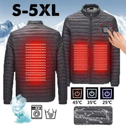 Men Heated Jacket USB Winter Outdoor Electric Heating Jackets Warm Sprots Thermal Coat Clothing Heatable Cotton jacket