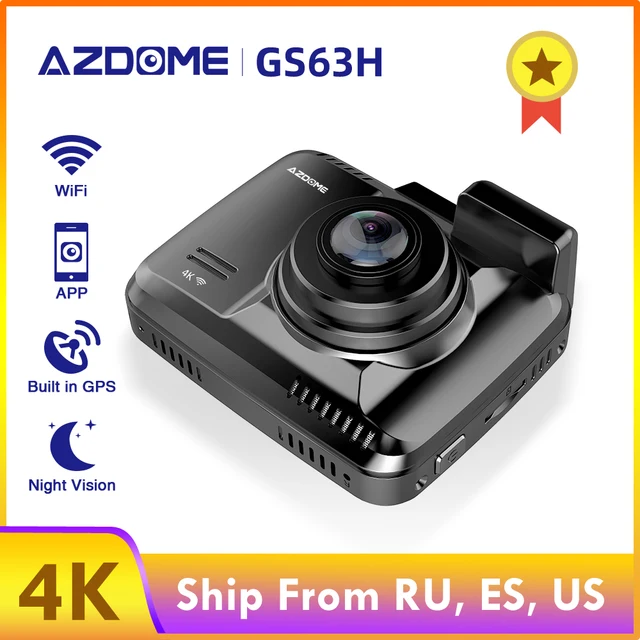 $US $49.02 AZDOME GS63H Built in GPS WiFi Dual Lens FHD 1080P Front + VGA Rear Camera Car DVR Recorder 4K 2160