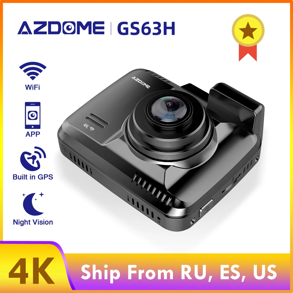 AZDOME GS63H встроенный gps Wi-Fi Двойной объектив FHD 1080P спереди + VGA сзади Камера Видеорегистраторы для автомобилей Регистраторы 4 К 2160 P тире видеоре... AZDOME GS63H встроенный gps Wi-Fi Двойной объектив FHD 1080P спереди + VGA сзади Камера Видеорегистраторы для автомобилей Регистраторы 4 К 2160 P тире видеоре...