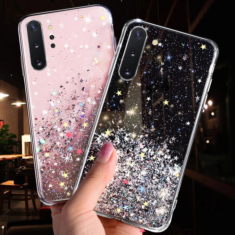 

Luxury Glitter Star Case For Samsung Galaxy A70 A50 A10 A20 A30 A60 A80 A90 A20S A10S A20E Note 10 9 8 S10 S9 S8 Plus S10E Cover