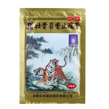 

10pcs/pack Medical Patches Lingrui Musk Strengthen Bone Relief Pain Plaster Chinese Herbal Patches Plasters New Wholesale
