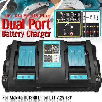 

Universal USB Dual Charger DC18RD 14.4V-18V Li-Ion Battery Charger for Makita Power Tool Fast Charging Charger