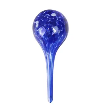 

Set of 6 Small Multicolored Glass Plant Watering Globes-Each Measures 6inch L x 2.5inch D 27RF