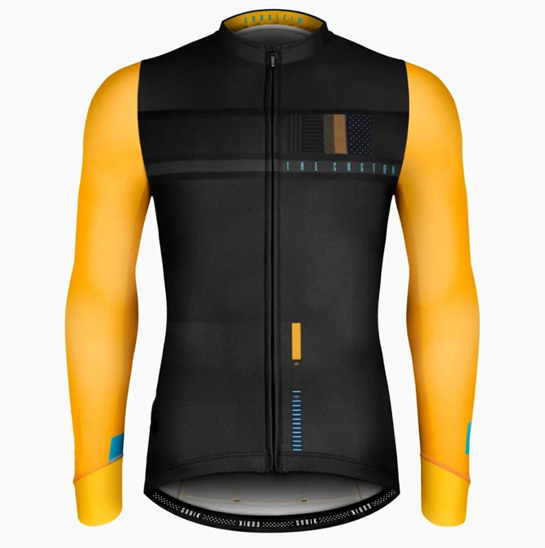 Long sleeve Pro Team, одежда для велоспорта, с длинным рукавом, осенняя, тонкая, мужская, для велоспорта, Джерси, MTB, велосипед, Ropa Ciclismo, велосипедная спортивная одежда - Цвет: Long sleeve