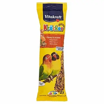 

Vitakraft Kracker Treat Sticks for Lovebirds with Honey and Sesame, 2pk
