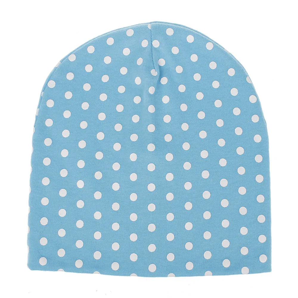 Baby Dot Pullover Cap Baby Hat Knit Cotton Baby Caps For Boys Girls Spring Autumn Winter Children