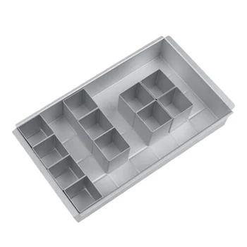 

Aluminum Alloy Rectangular Cake Mold Baking Tray Letter Number Cake Mold