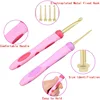 Sweater Needle Knitting Tool  Soft Handle Crochet Hook Set Of 13 Pcs PU Packaging With Interchangeable Hook ► Photo 3/6