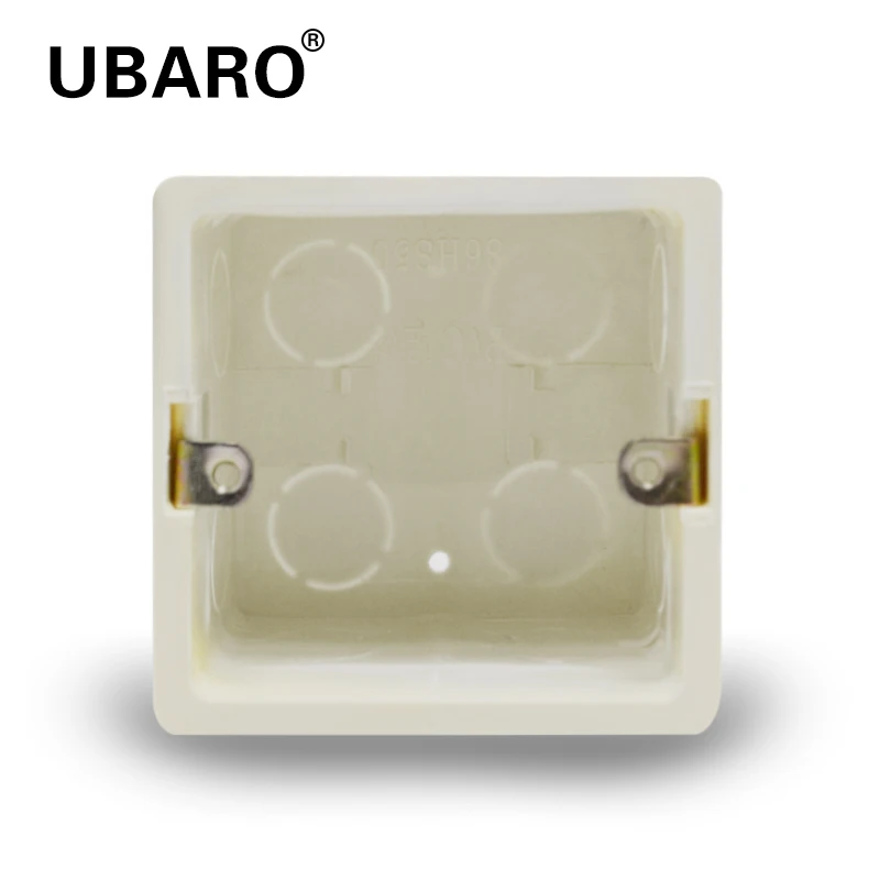 

86 Type 5CM Socket Case Concealed Bottom Case PC Material White Surface Outlet Junction Wall Light Led Switch Box