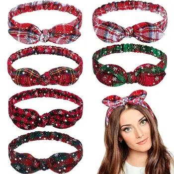 

Snowflake Grid Christmas Headband 2020 Christmas Ornament Merry Christmas Decorations For Home Xmas Navidad Gifts New Year 2021